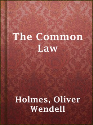 cover image of The Common Law